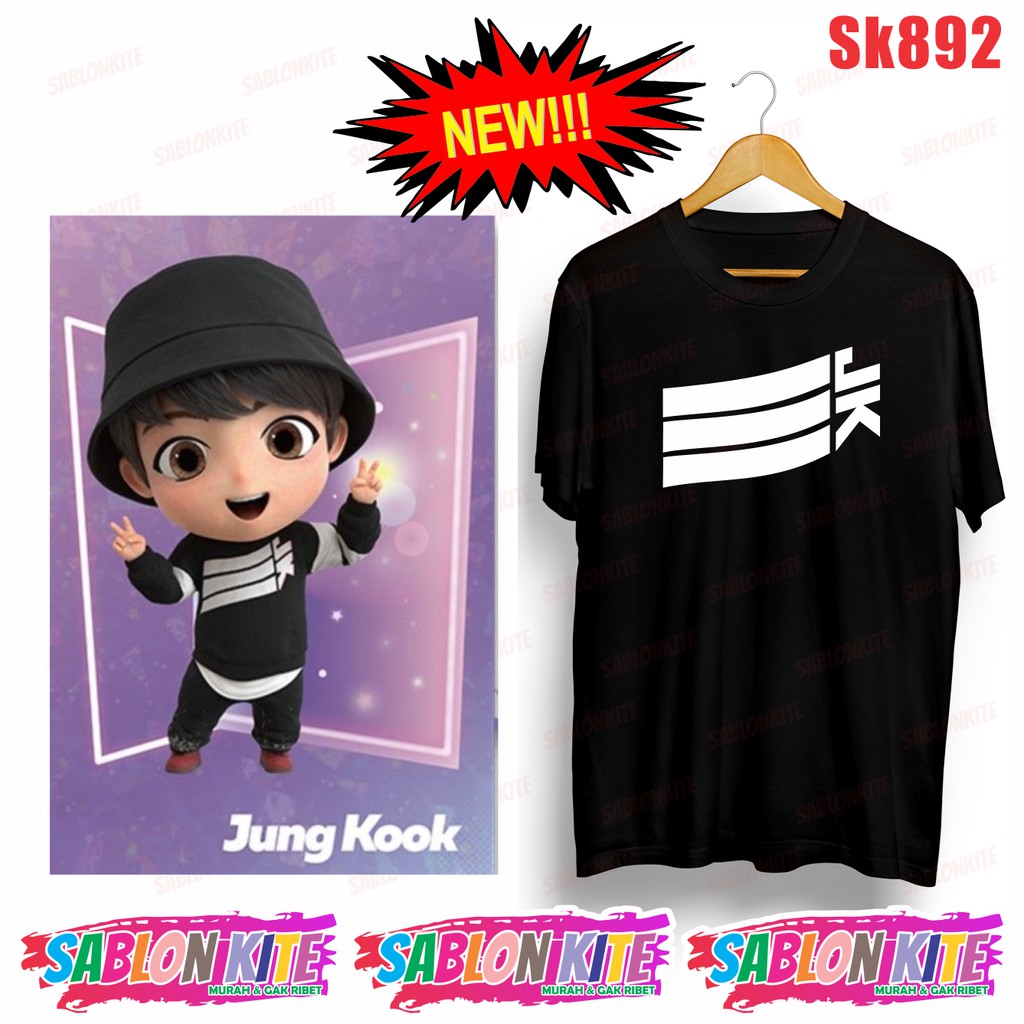 MURAH!!! KAOS KPOP JUNGKOOK TINYTAN JK SK892 UNISEX ADA 6 WARNA