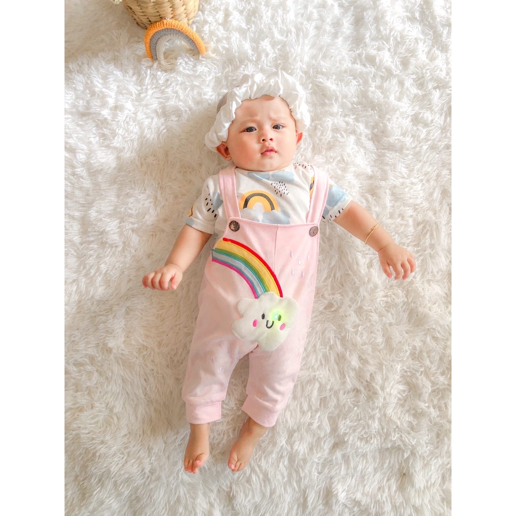 setelan anak perempuan fashion 0-12 bulan newborn SNI baju kodok overall anak 1-2 tahun LED cloud overall