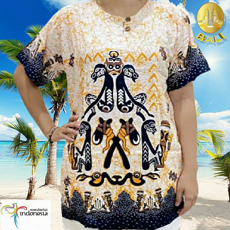 baju bali cowok cewek size XL ld 110 cm baju bali unisex bahan rayon berkwalitas halus, lembut dan adem