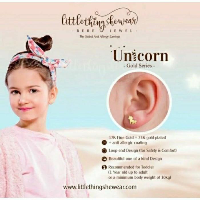 Nay / Littlethingshewear Unicorn Series Earring / Anting Emas Asli
