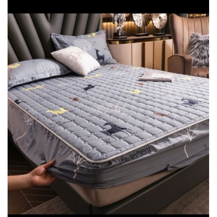 sprei waterproof Anti air dan ompol 180 x 200cm-Rusa /deer