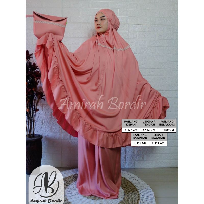 MUKENA DEWASA SUPER JUMBO RAYON POLOS REMPEL RENDA ZIPPER MODEL BISA REQUEST MODEL BIASA  DAN MODEL 2 IN 1 PAKE SLETING