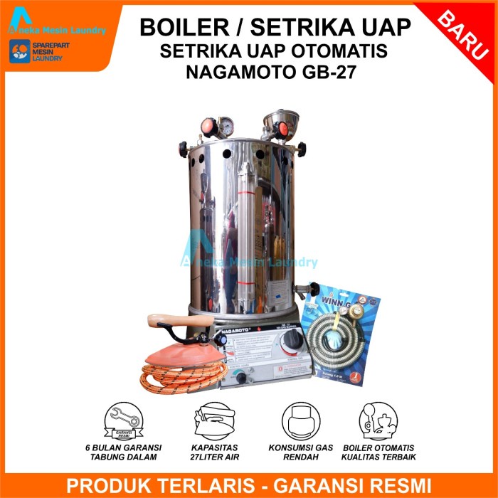 Boiler Nagamoto 25 liter GB27 Komplit Free Ongkir