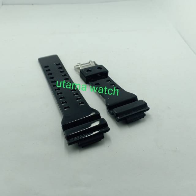 Strap tali jam tangan G Shock GA 100 hitam kilap gitam glosi