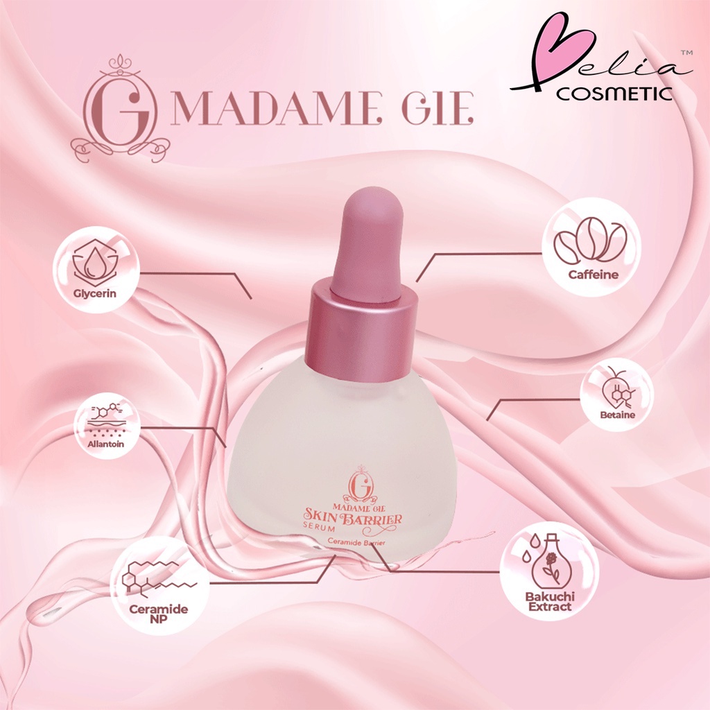 ❤ BELIA ❤ MADAME GIE Skin Barrier Series | Serum | Moisturizer | Skincare Pelembab | Skin Barrier | Ceramide | Bakuchi Extract | BPOM
