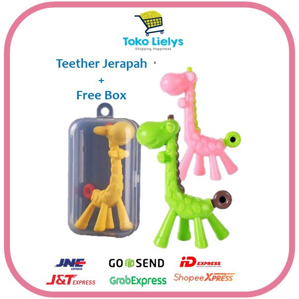 Teether Bayi Import MURAH Kerincingan Bulat / Mainan Gigitan Bayi / Teether Banana / Teether Jerapah