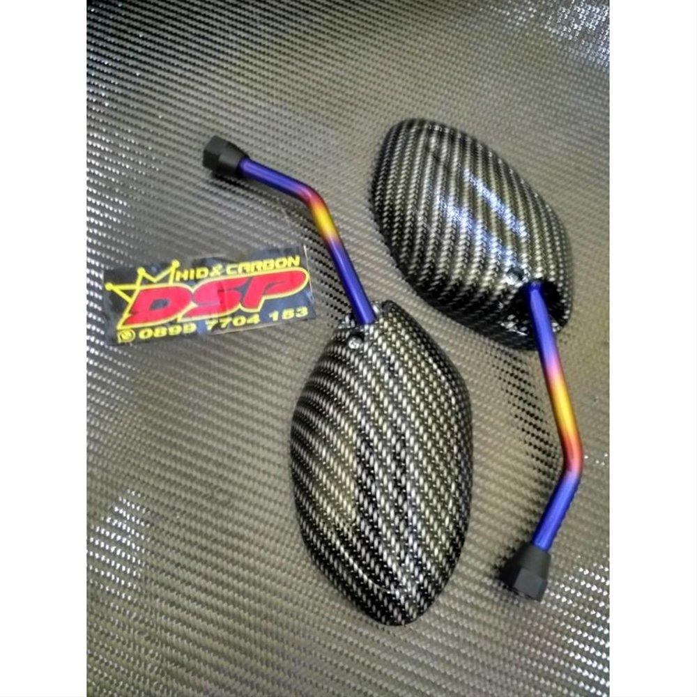 Spion Twotone Carbon Karbon Yamaha Mio Smile Soul GT125 Mio J Mio M3 Mio S - MF VARIASI MOTOR