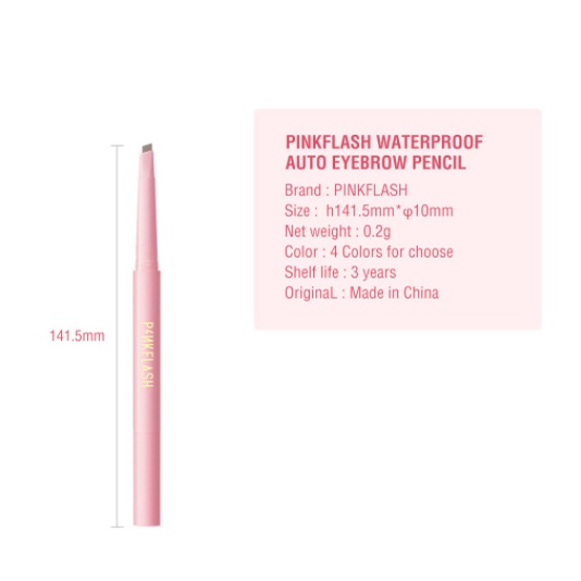 PINKFLASH #OhMyEmoji Automatic Eyebrow Pencil - Pensil Alis Otomatis Waterproof