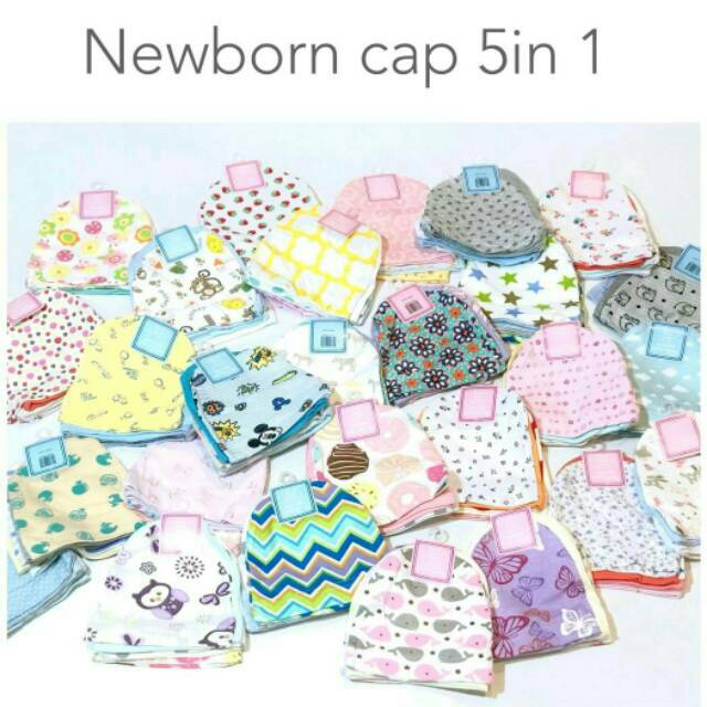 Topi cater's love &amp; cater's honey 5in1 termurah!!!! NEWBORN BUAT BABY BARU LAHIR