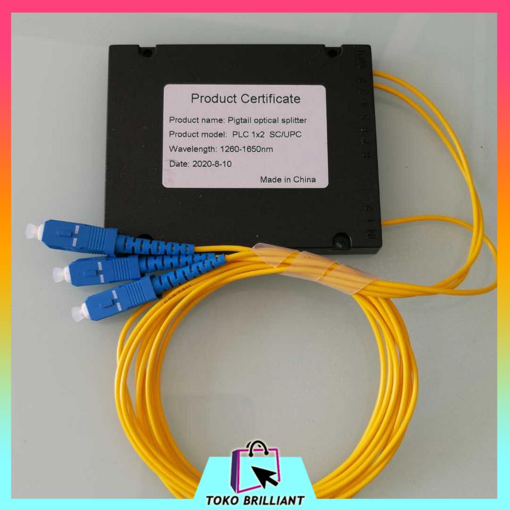 Terbaru!!! Passive Splitter Modular Besar 1 2 SC UPC Fiber Optic Pasif Spliter