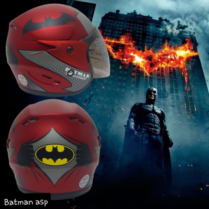 Helm Anak Sky Batman Umur 3 SD 9 Tahun