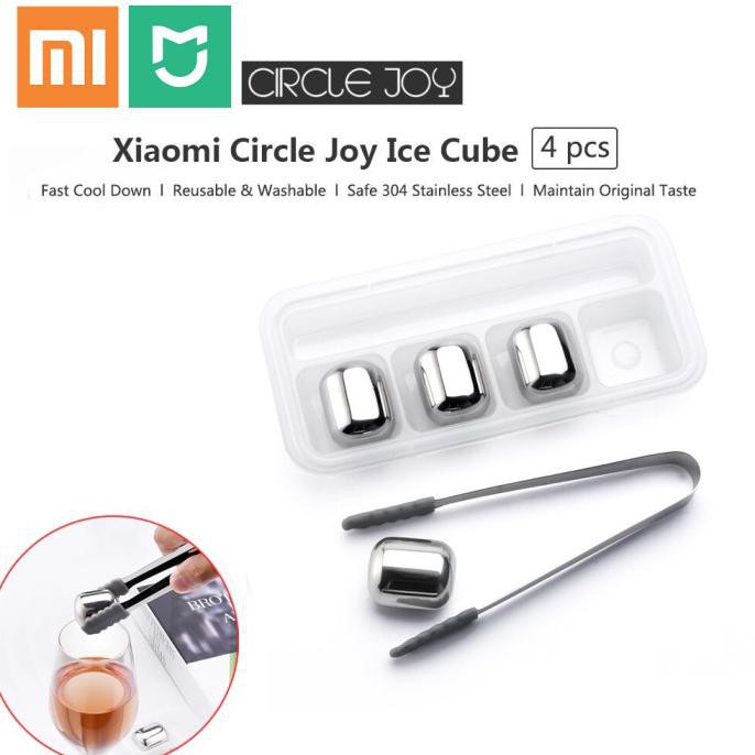 Xiaomi Mijia Circle Joy Ice Cube Es Batu Pendingin Minuman Stainless