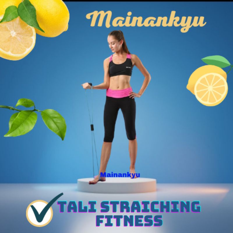 (MAINANKYU)  Tali Stretching Yoga Fitness Power Resistance - TT007N - Black