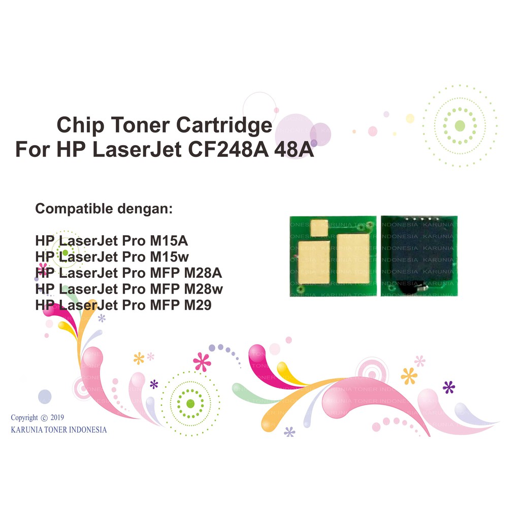 Chip Toner Cartridge For HP CF248A 48A Pro M15a M15w MFP M28a M28w M29