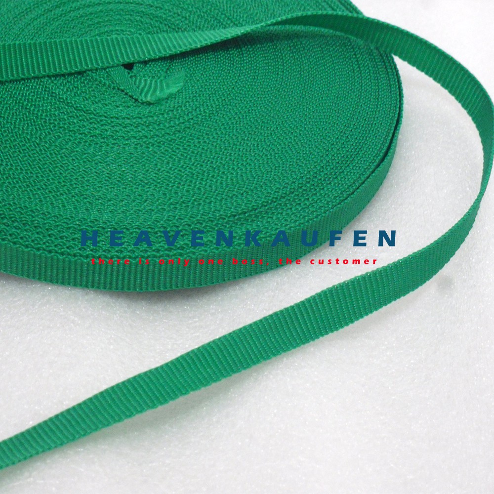 Tali Webbing Lanyard 1 cm Hijau Harga Per Meter