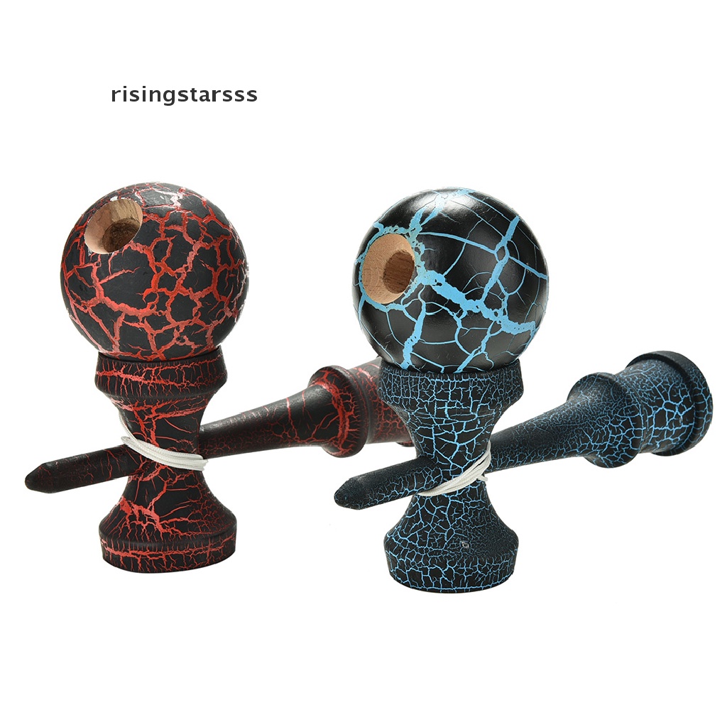 Rsid 1pc Mainan Kendama Tradisional Jepang Motif Retak Untuk Anak