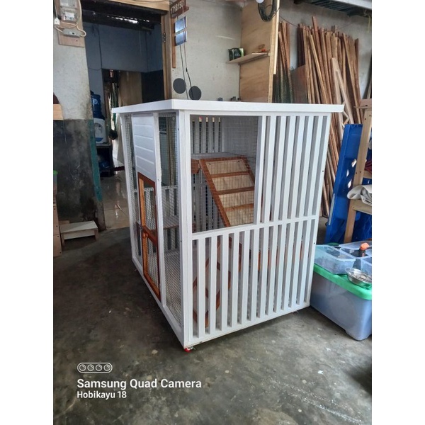 kandang kucing besar dari kayu termurah