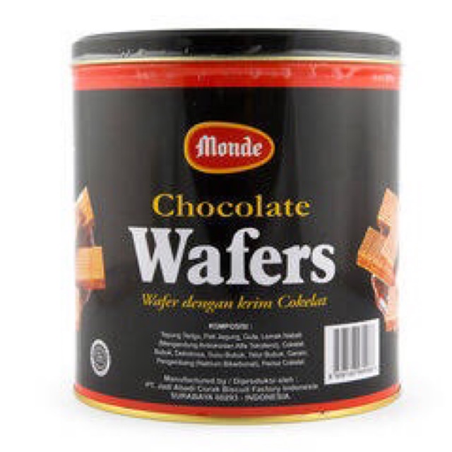 

Snack Monde Chocolate Wafer Biskuit Kaleng - 600gr