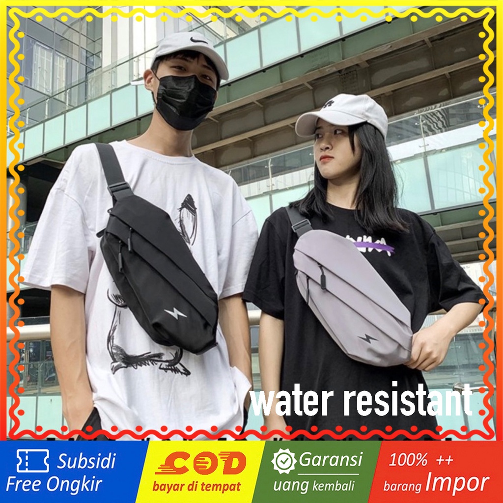 WYK65 Impor Tas Selempang Flash Waterproof Anti Air Triple Layers Sling Bag Premium TKM
