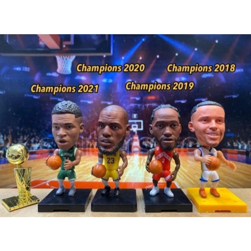 Pajangan Koleksi Miniatur Figure Pemain Basket Ball NBA LA Lakers Kobe Bryant Curry Lebron James Harden Irving Zion Thompshon Mcgrady Kahwi Leonard Doncic Dwayne Wade Miami heat Clippers Dallas Toronto Nets Mavericks GSW