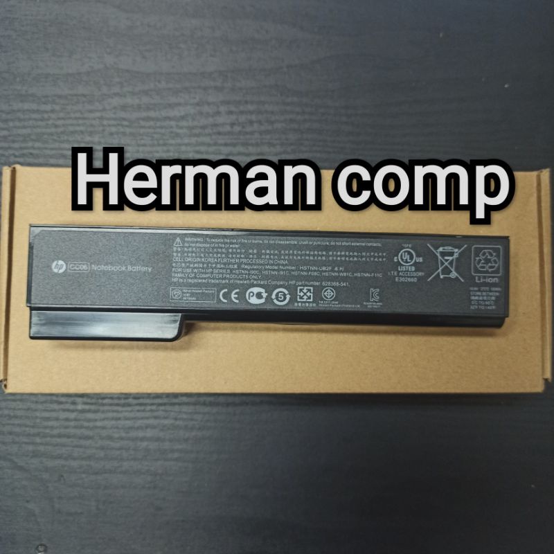 Original Baterai Laptop Hp EliteBook 8460p 8460w 8470p 8470w 8560p 8570p CC06 CC06XL