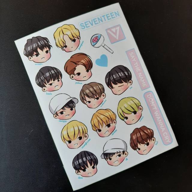 Sticker SEVENTEEN Chibi Dont Wanna Cry DWC