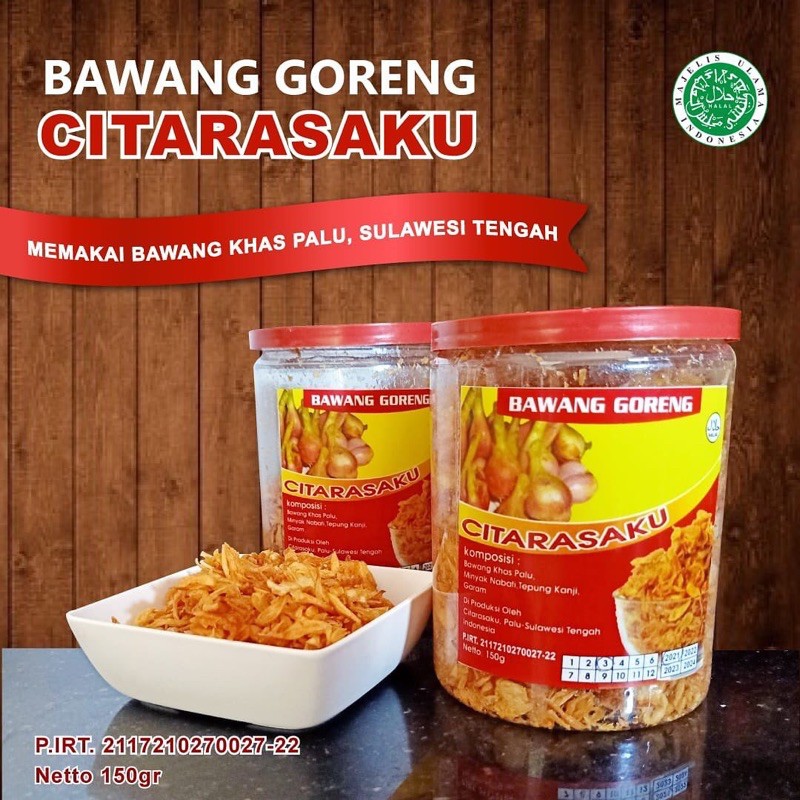 

bawang goreng Citarasaku asli Palu