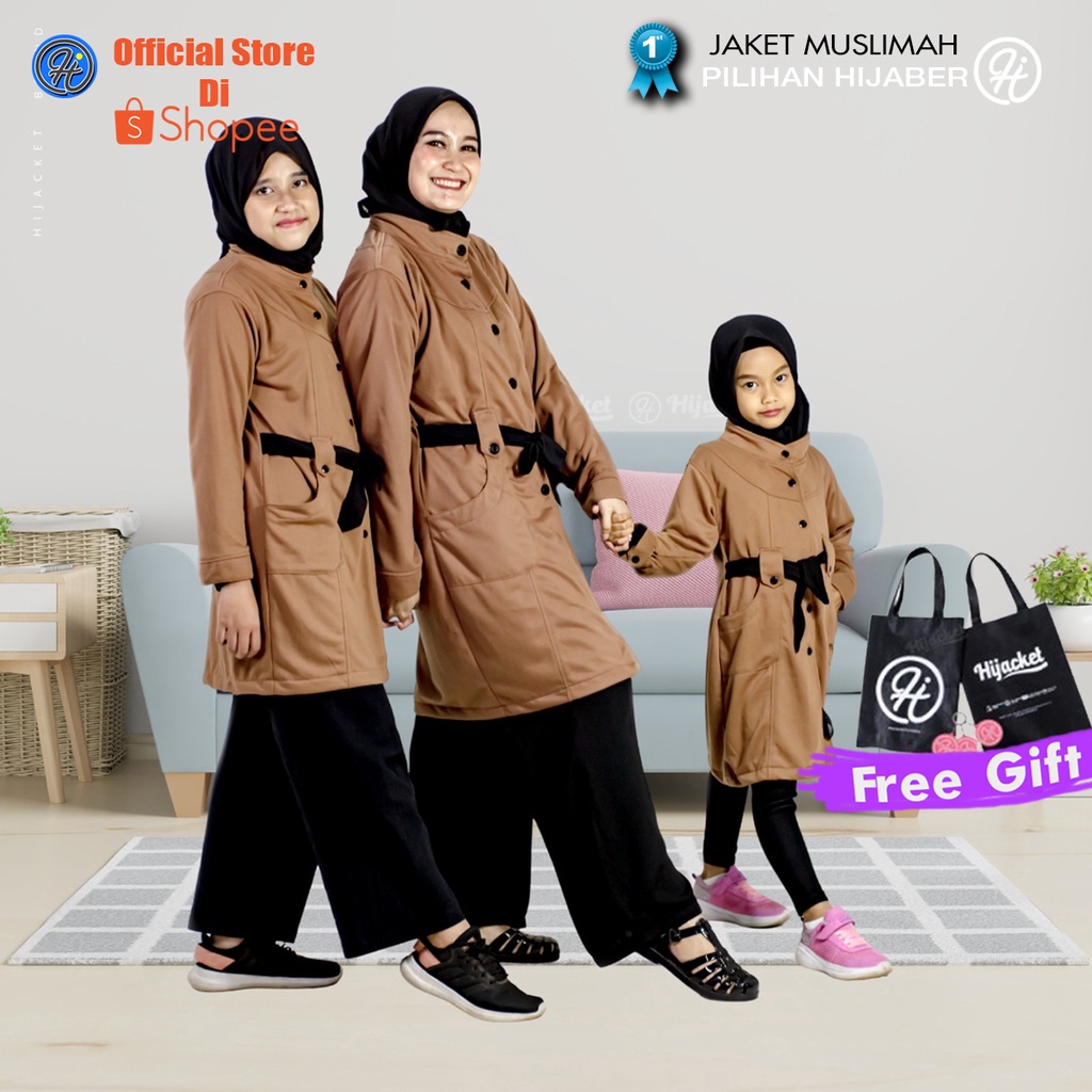 ✅TERBARU✅ Hijacket Original NABILA and KIDS Series Jacket Hijaber Jaket Wanita Muslimah Hijaket Jaket Hijab Hijaber Tebal Hangat Premium Jaket Musim Dingin