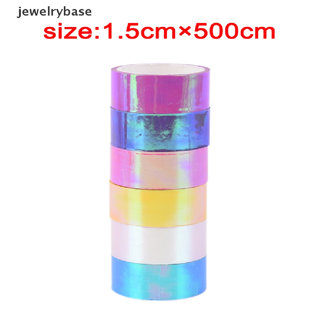 Tape Prismatik Holographic Glitter Ukuran 5m Untuk Hoops