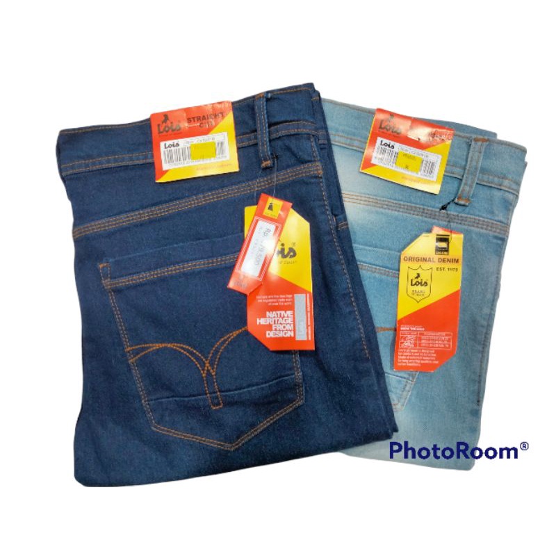 celana jeans pensil pria super jumbo, street/mellar