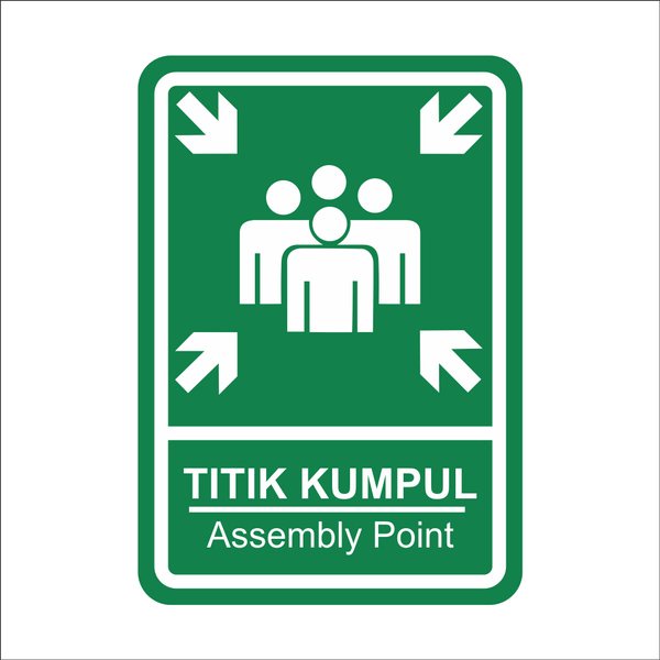 

Sign Label Acrylic sign Board Papan Rambu Titik kumpul,, Jalur Evakuasi,papan Nama ruangan Dll