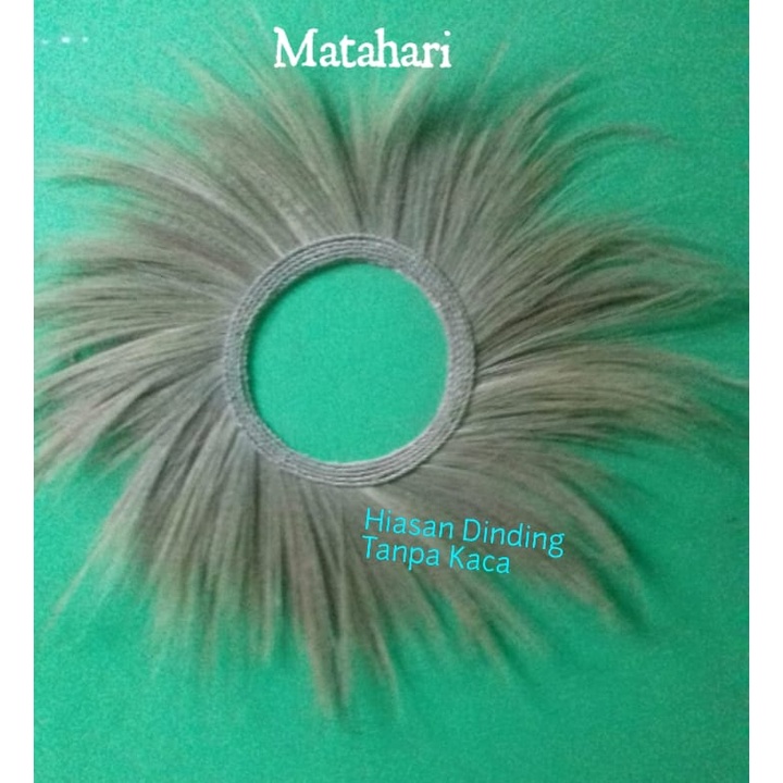 Home Decor Hiasan Dinding - Cermin Rayung Tanpa Kaca