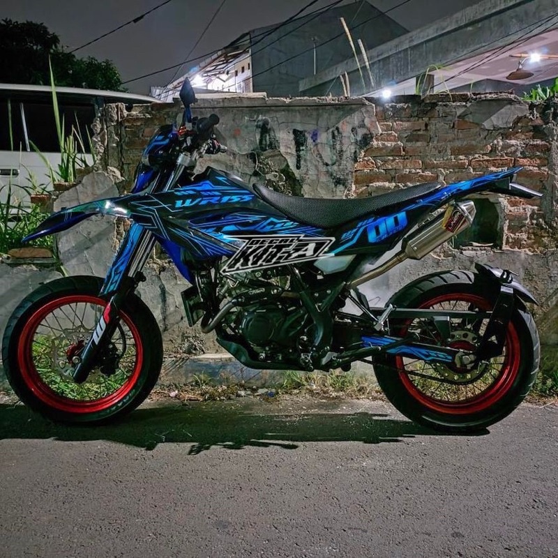 Decal WR 155 Biru Hitam Elektron