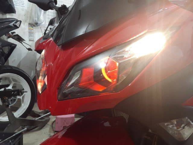 Headlamp Kawasaki ZX636 Buat Ninja 250 Fi Devil Wifi Control App Hp