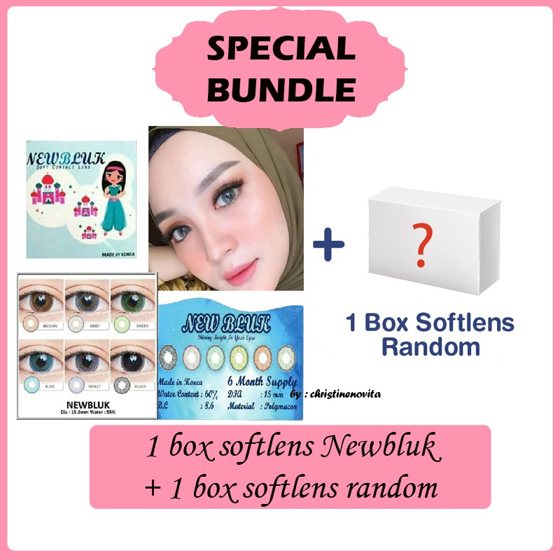 [PROMO BUNDLE] SOFTLENS NEW MORE NEWBLUK CTK - NORMAL + 1 PASANG SOFTLENS RANDOM - NORMAL