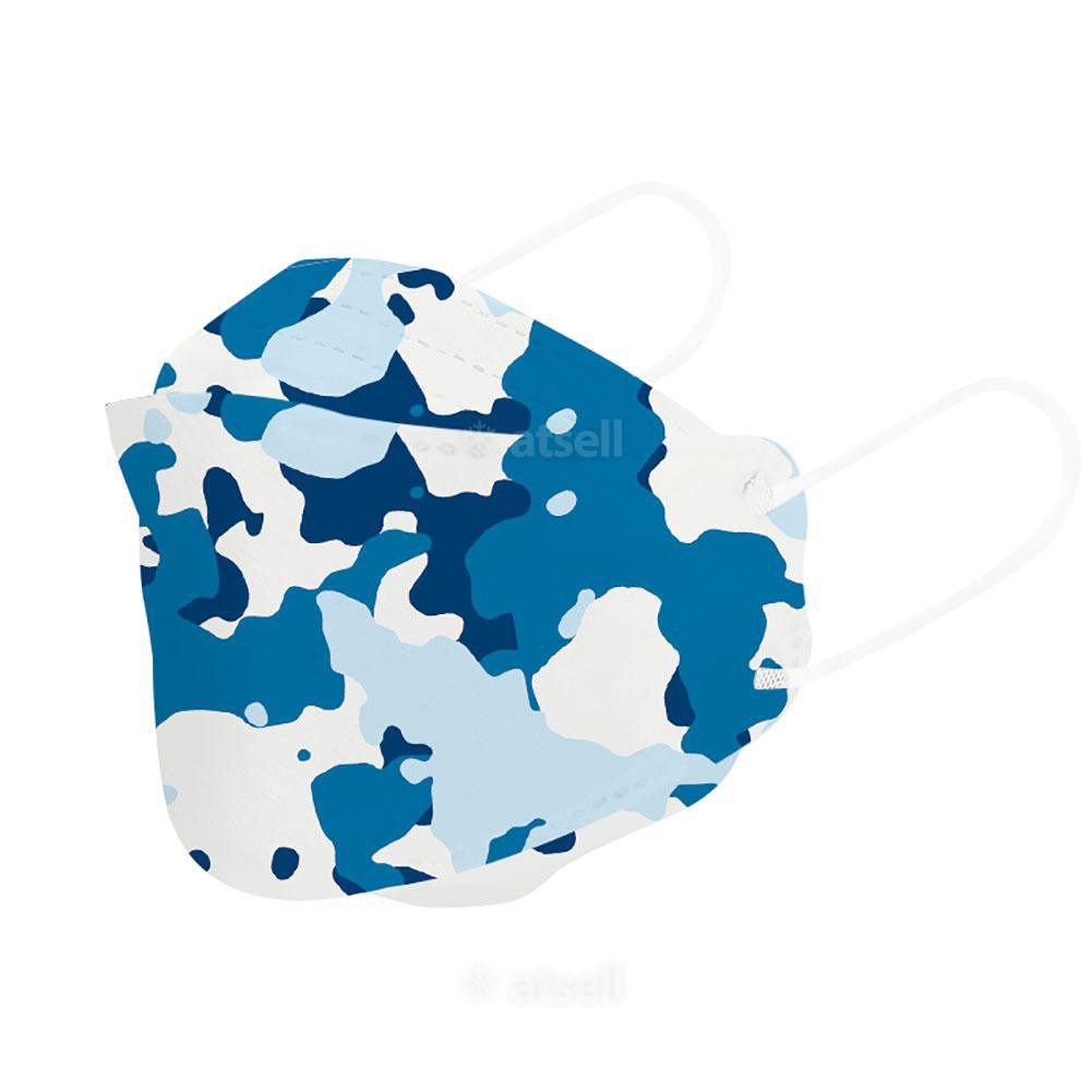 Masker Dewasa KF94 Army Blue 4 Ply - Satuan