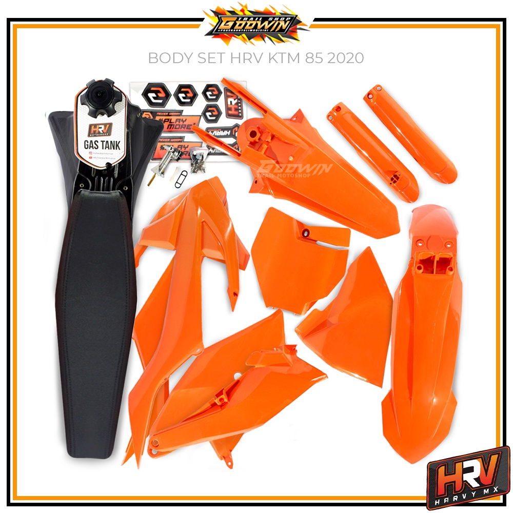 Body Set Trail Bodyset Cover Tangki Body Slebor Depan Belakang HRV KTM 250 2014/ 2017 KTM 85 2020 / KTM 85 SX 2020