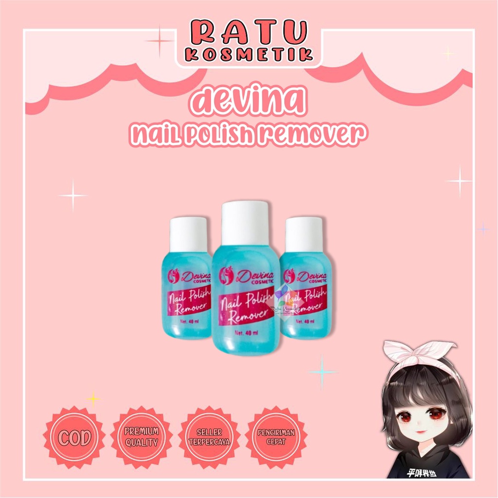 ❤ RATU ❤ Aseton Devina Pembersih Kutek 40ml BPOM✔️