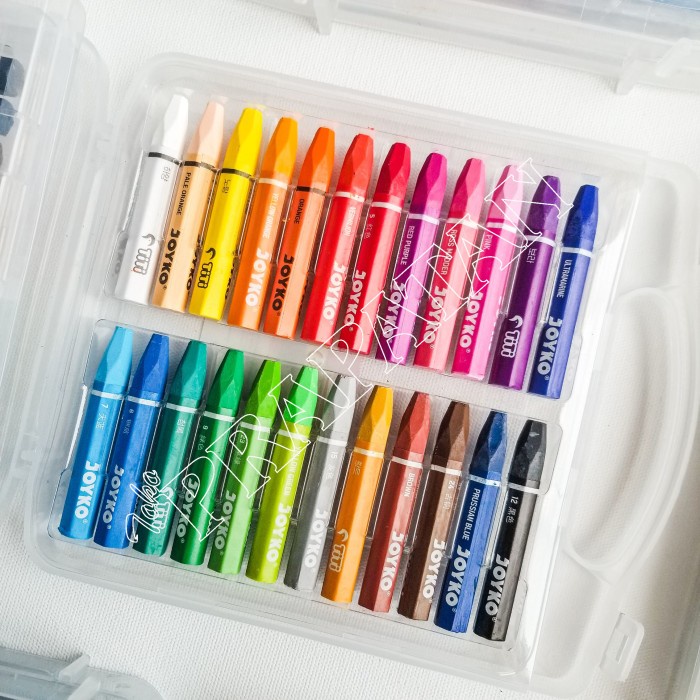 

PASTEL-DRY-OIL- CRAYON / KRAYON TITI OIL PASTEL 24 WARNA -OIL-DRY-PASTEL.
