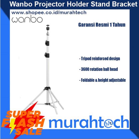 Wanbo Projector Holder Folding Floor Stand Bracket Tripod Proyektor
