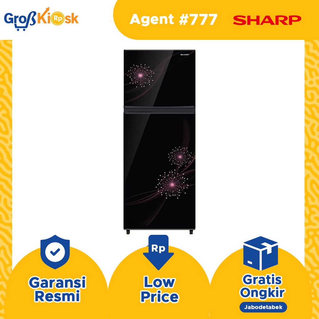 Kulkas 2 Pintu Sharp SJ-317MG-DB/DP / SJ 317 MGDB / SJ 317 MGDP