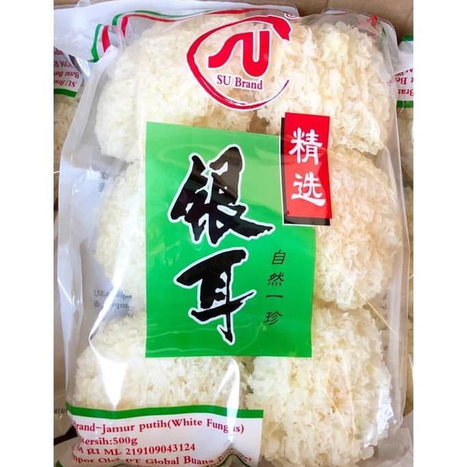 

TERMURAH Jamur Putih SU Brand White Fungus 500 gr/ Jamur Salju Kode 1170