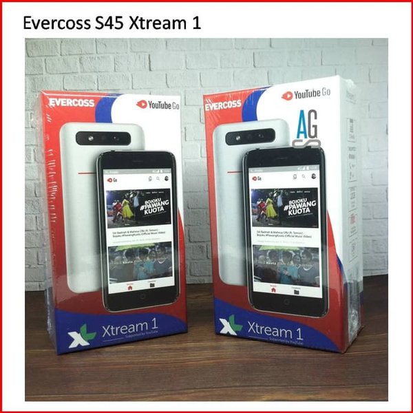 EVERCOSS XTREAM 1 S45 1/8 RAM 1GB INTERNAL 8GB GARANSI RESMI
