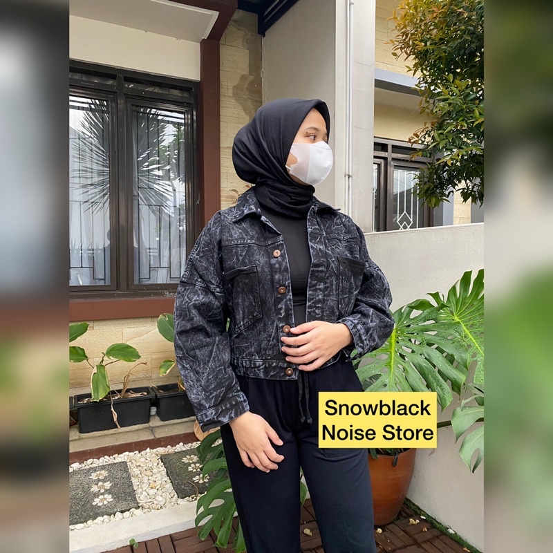 Jaket Jeans Wanita Crop Series All Size