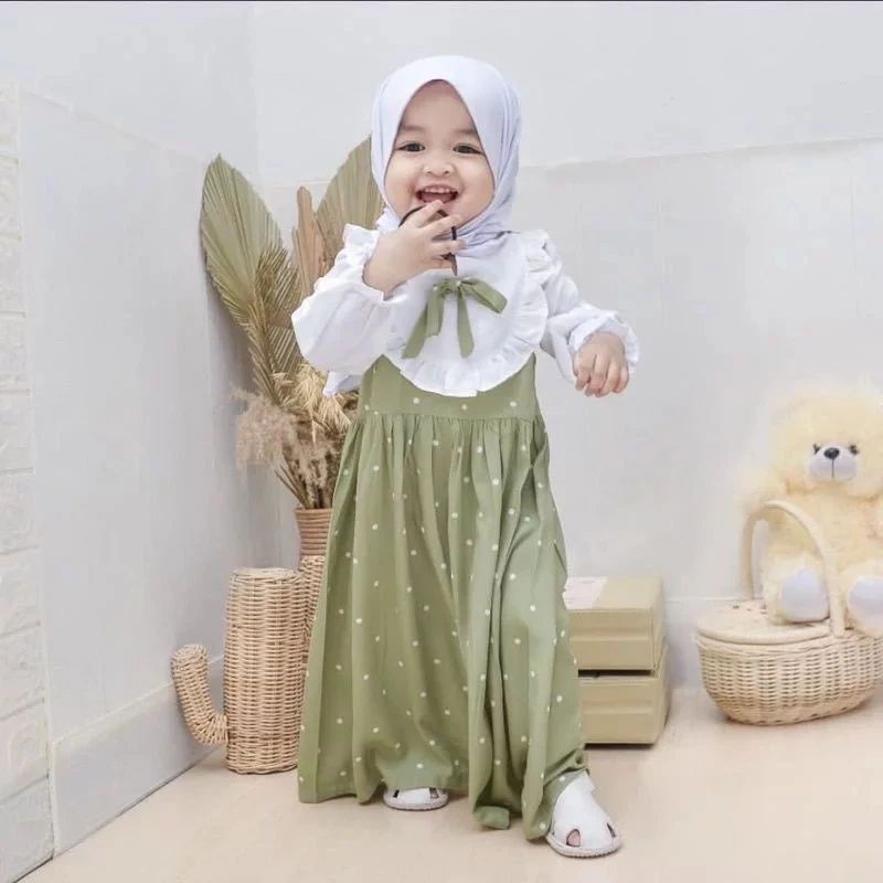 Gamis Anak Beatrice/Dress mybee tanpa jilbab