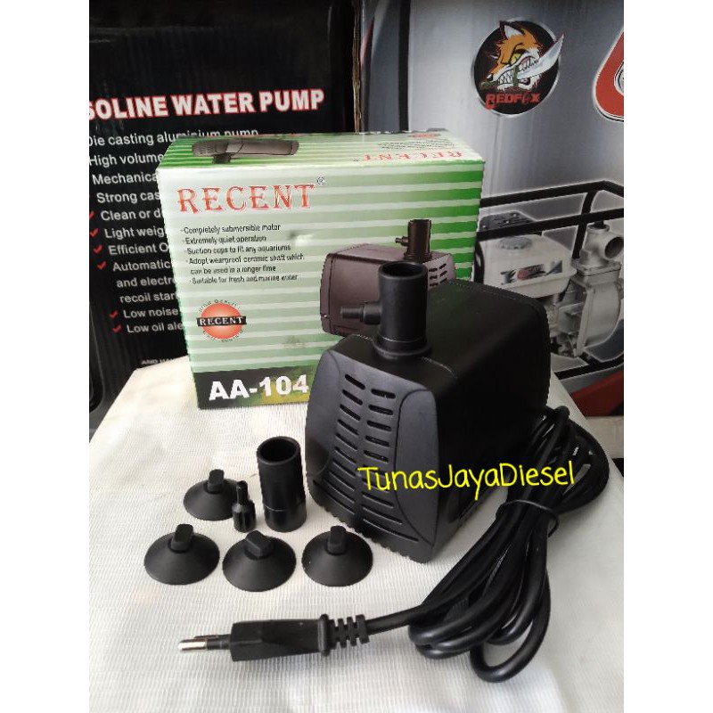 Pompa Kolam Ikan RECENT AA-104 / Pompa Celup Aquarium RECENT AA-104