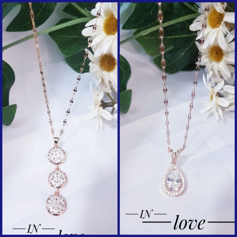 Titanium Kalung Wanita Rosegold 219221