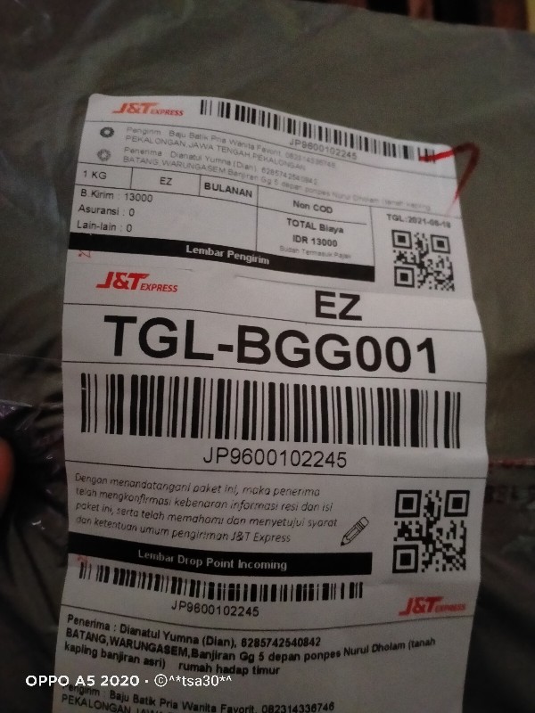 Baju Batik Pria Slimfit Big Size M L Xl Xxl Atasan Kemeja Batik Lengan Panjang Original