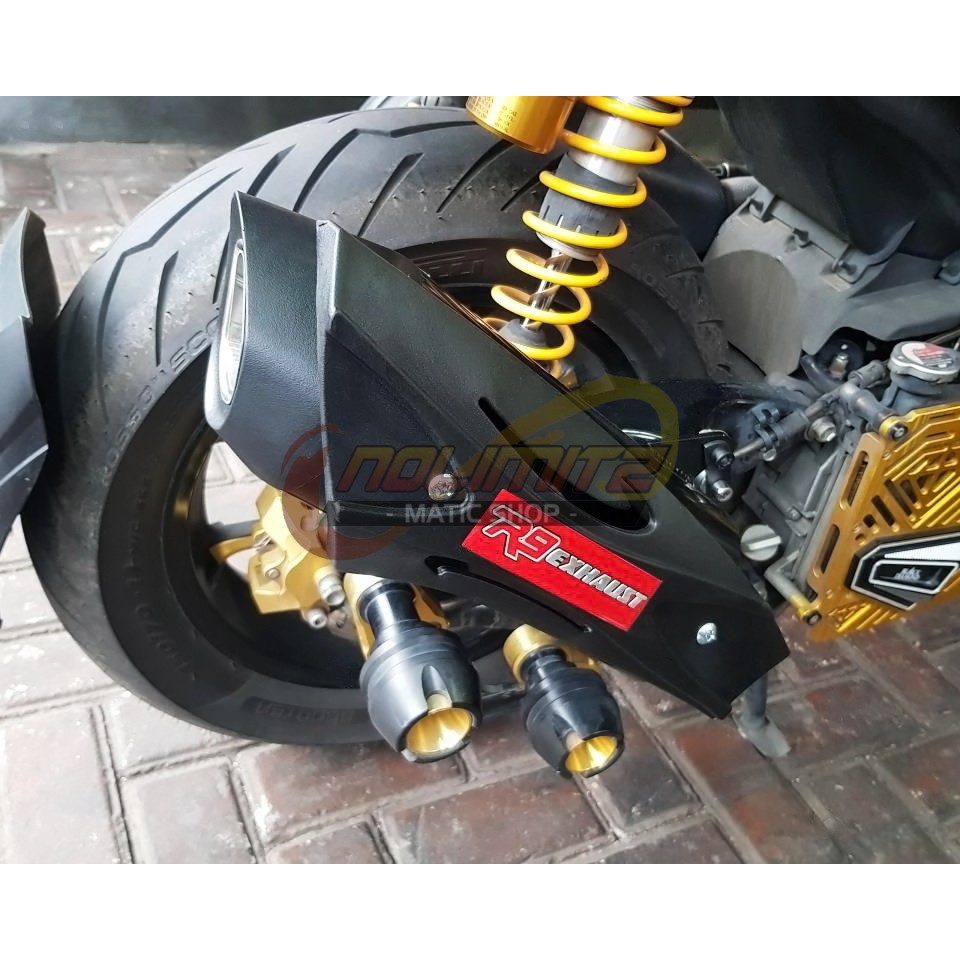 Knalpot Racing R9 Misano Full System FREE DB Killer Yamaha Aerox 155 OLD Lexi