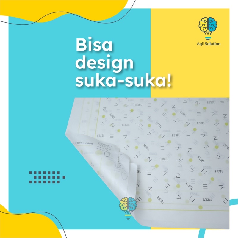 (Custom logo jumbo ) Kertas Dorslag Cetak / Wrapping paper/ Bungkus Baju/ Bungkus Sepatu/ Hampers
